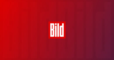bild - logo na czerwonym tle