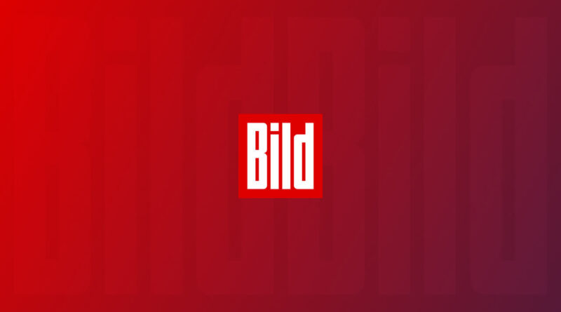 bild - logo na czerwonym tle