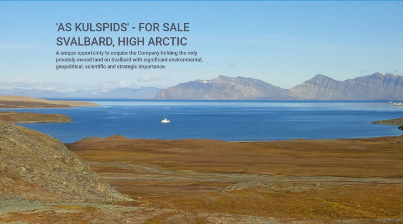 Ostatnia prywatna posiadłość na Svalbardzie kosztuje 300 milionów euro